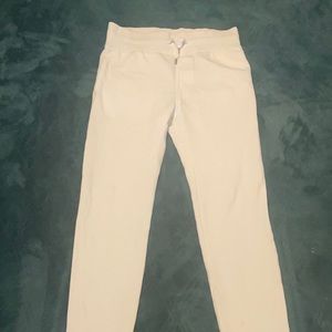 Small white sweat pants
